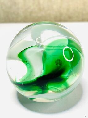 Erpet Praha Czech Hand Made Blown Art Glass Paperweight